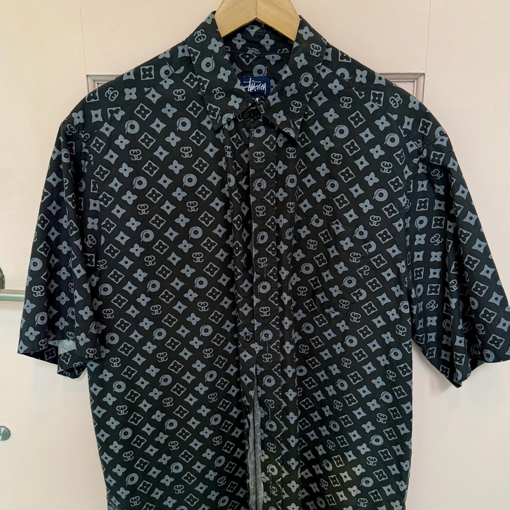 Stussy Monogram all over LV  Patterned Men's Shirt